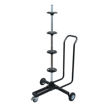 GarageMate Tire Stand Dolly with Handle and Wheels 220 lb. Capacity (Fits 13"-18" Rims)